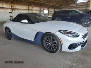2021 BMW Z4 sDrive30i with VIN WBAHF3C01MWX24942, listed as a Copart auction lot 52702484 with 29,470 mi miles. Bid and sale history available at carsss.com. Image 4.