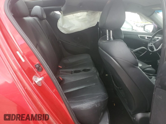 2014 Hyundai Veloster RE:FLEX z VIN KMHTC6AD3EU212525, wystawiony jako Copart lot #52935475 z przebiegiem 54 086 mil mil oraz Szkoda całkowita • Salvage title. Historia ofert i sprzedaży dostępna na DreamBid. Obrazek 10.