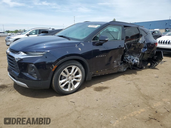 2020 Chevrolet Blazer LT z VIN 3GNKBJRSXLS635633, wystawiony jako Copart lot #58584645 z przebiegiem 21 642 mil mil oraz Szkoda całkowita • Salvage title. Historia ofert i sprzedaży dostępna na DreamBid. Obrazek 1.