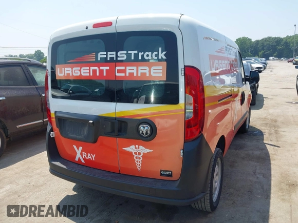 2018 Ram ProMaster City Passenger with VIN ZFBERFAB3J6H37390, listed as a IAAI auction lot 42705557 with 54,254 mi miles and . Bid and sale history available at DreamBid. Image 4.