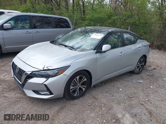 2021 Nissan Sentra SV with VIN 3N1AB8CV0MY208320, listed as a IAAI auction lot 42039115 with 40,728 mi miles and . Bid and sale history available at DreamBid. Image 2.