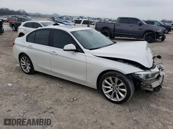 2018 BMW 3 Series 320i xDrive with VIN WBA8E5G53JNV02425, listed as a Copart auction lot 43974145 with 169,091 mi miles and Salvage Title. Bid and sale history available at carsss.com. Image 4.
