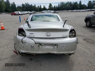 2002 Lexus SC 430 with VIN JTHFN48Y620014211, listed as a Copart auction lot 62884425 with Not provided miles and Salvage title. Bid and sale history available at DreamBid. Image 6.
