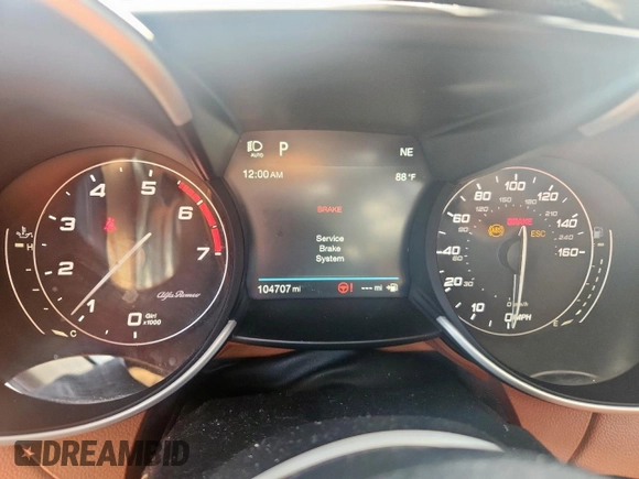 2019 Alfa Romeo Giulia Sport с VIN ZARFAMAN3K7616431, выставлен на аукционе Copart как лот 64135745 с пробегом 104 707 миль миль и Чистый • Clean title. История ставок и продаж доступна на DreamBid. Изображение 9.