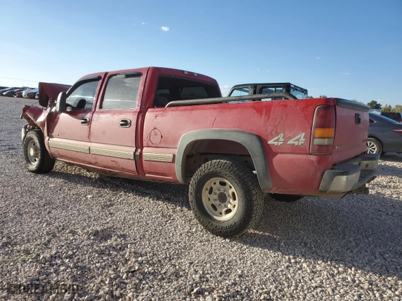 2002 Chevrolet Silverado 1500HD LT with VIN 1GCGK13U02F227041, listed as a Copart auction lot 72622484 with 0 mi miles and Clean Title. Bid and sale history available at carsss.com. Image 2.