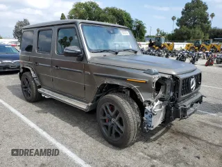 2021 Mercedes-Benz G 63 AMG with VIN W1NYC7HJ8MX392764, listed as a Copart auction lot 55893784 with 33,008 mi miles and . Bid and sale history available at DreamBid. Image 4.