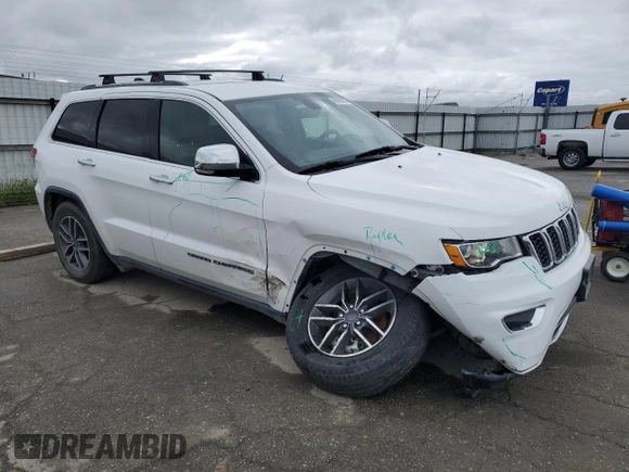 2019 Jeep Grand Cherokee Limited with VIN 1C4RJFBG9KC723851, listed as a Copart auction lot 49499335 with 54,617 mi miles and Salvage Title. Bid and sale history available at carsss.com. Image 4.