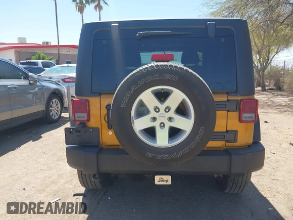 2014 Jeep Wrangler Sport with VIN 1C4AJWAG5EL223883, listed as a IAAI auction lot 42002814 with 134,361 mi miles and . Bid and sale history available at carsss.com. Image 16.