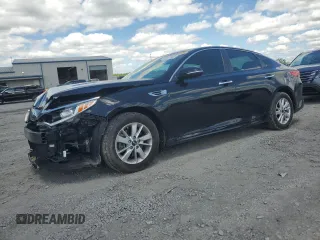 2018 Kia Optima S with VIN 5XXGT4L36JG225848, listed as a Copart auction lot 55527605 with 85,669 mi miles and Salvage title. Bid and sale history available at DreamBid. Image 1.