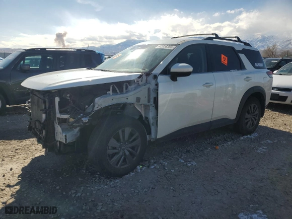 2023 Nissan Pathfinder SV with VIN 5N1DR3BC7PC231160, listed as a Copart auction lot 42936395 with 40,560 mi miles and Salvage Title. Bid and sale history available at carsss.com. Image 1.