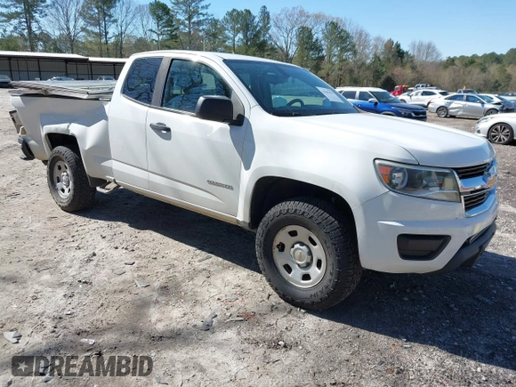 2018 Chevrolet Colorado 2WD Work Truck z VIN 1GCHSBEA9J1193173, wystawiony jako IAAI lot #41869427 z przebiegiem 154 123 mil mil oraz . Historia ofert i sprzedaży dostępna na DreamBid. Obrazek 1.