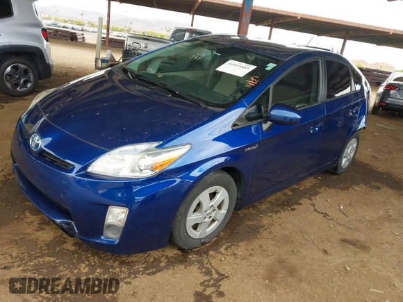 2011 Toyota Prius I with VIN JTDKN3DU2B0261397, listed as a IAAI auction lot 41955885 with 189,938 mi miles and . Bid and sale history available at DreamBid. Image 17.