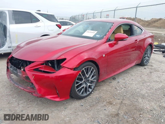 2018 Lexus RC with VIN JTHHZ5BC2J5018533, listed as a IAAI auction lot 41639355 with 68,657 mi miles. Bid and sale history available at carsss.com. Image 17.