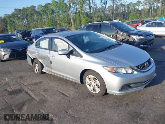 2014 Honda Civic Sedan LX with VIN 19XFB2F5XEE062023, listed as a IAAI auction lot 41956042 with 60,095 mi miles. Bid and sale history available at carsss.com. Image 1.