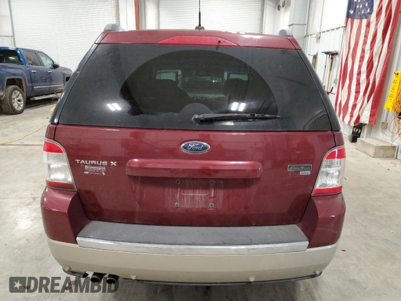 2008 Ford Taurus X Eddie Bauer with VIN 1FMDK08W18GA18543, listed as a Copart auction lot 83316674 with 139,299 mi miles and Clean title. Bid and sale history available at DreamBid. Image 6.