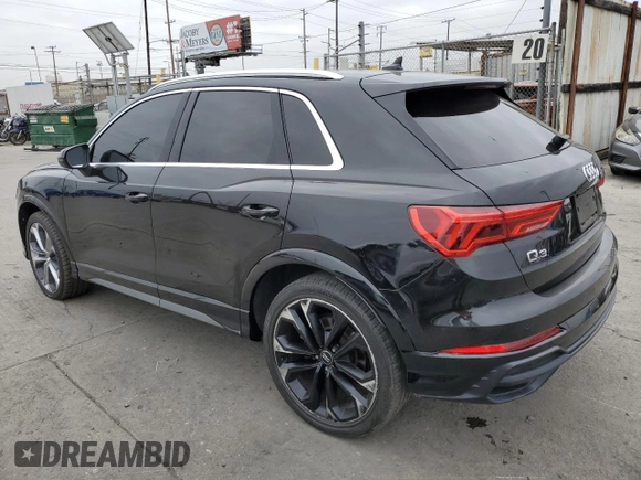 2020 Audi Q3 S line Premium Plus z VIN WA1EECF34L1028676, wystawiony jako Copart lot #65949965 z przebiegiem 80 838 mil mil oraz Czysty tytuł • Clean title. Historia ofert i sprzedaży dostępna na DreamBid. Obrazek 2.