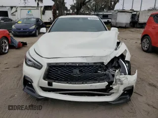 2021 Infiniti Q50 Signature Edition с VIN JN1EV7CP5MM705919, выставлен на аукционе Copart как лот 85434624 с пробегом 47 145 миль миль и Списание • Salvage title. История ставок и продаж доступна на DreamBid. Изображение 5.