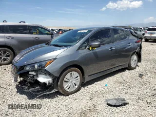 2025 Nissan LEAF S z VIN 1N4AZ1BV8SC558033, wystawiony jako Copart lot #58231445 z przebiegiem 7 480 mil mil oraz Czysty tytuł • Clean title. Historia ofert i sprzedaży dostępna na DreamBid. Obrazek 1.