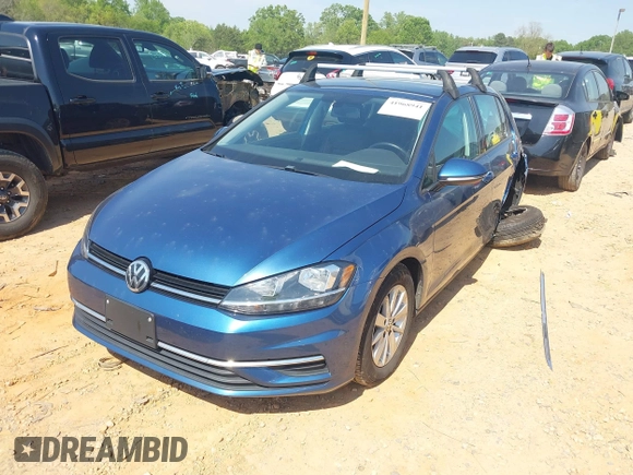 2019 Volkswagen Golf S with VIN 3VWG57AU7KM013321, listed as a IAAI auction lot 41968941 with 80,580 mi miles. Bid and sale history available at carsss.com. Image 17.
