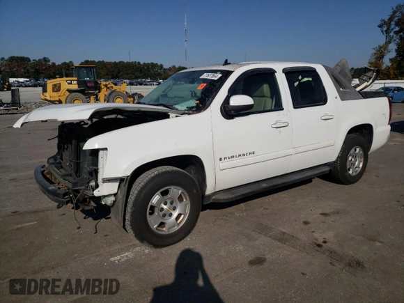 2007 Chevrolet Avalanche 3LT with VIN 3GNFK12347G192795, listed as a Copart auction lot 77607864 with 205,155 mi miles and Salvage Title. Bid and sale history available at DreamBid. Image 1.