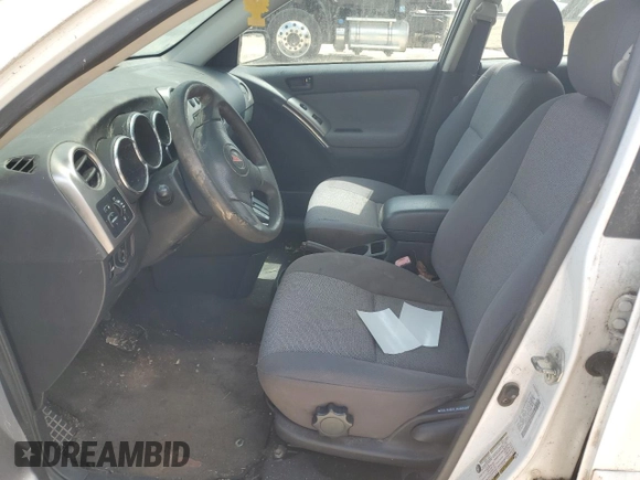 2004 Pontiac Vibe z VIN 5Y2SL64874Z441712, wystawiony jako Copart lot #57106215 z przebiegiem Nie podano mil oraz Tytuł czysty. Historia ofert i sprzedaży dostępna na DreamBid. Obrazek 7.