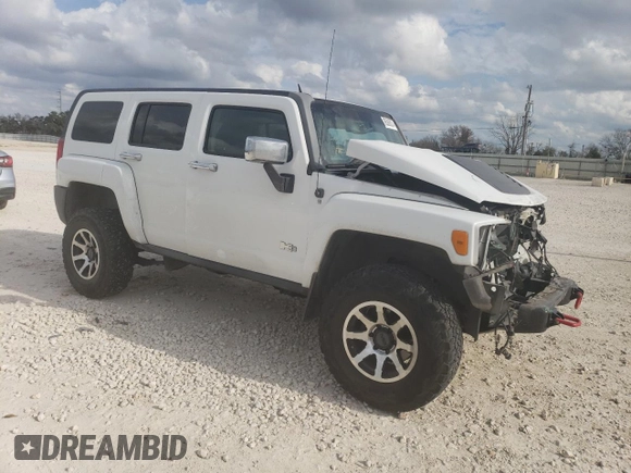 2007 Hummer H3 SUV with VIN 5GTDN13E278167626, listed as a Copart auction lot 86366074 with 128,668 mi miles and Salvage Title. Bid and sale history available at DreamBid. Image 4.