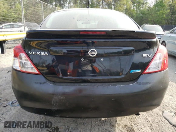 2014 Nissan Versa SV with VIN 3N1CN7AP2EL877735, listed as a Copart auction lot 54451125 with 87,088 mi miles and Clean Title. Bid and sale history available at carsss.com. Image 6.