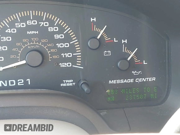 2003 Ford Expedition Eddie Bauer z VIN 1FMFU18L43LA58341, wystawiony jako IAAI lot #42686978 z przebiegiem 237 507 mil mil oraz . Historia ofert i sprzedaży dostępna na DreamBid. Obrazek 7.