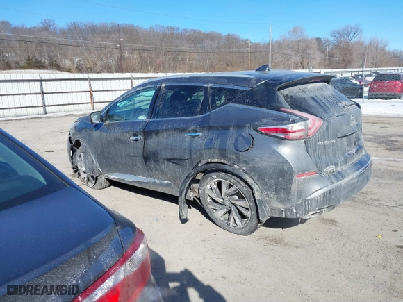 2016 Nissan Murano SL with VIN 5N1AZ2MH5GN158932, listed as a IAAI auction lot 41614873 with 112,294 mi miles. Bid and sale history available at carsss.com. Image 3.