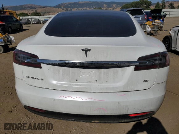 2017 Tesla Model S 60 with VIN 5YJSA1E19HF183845, listed as a Copart auction lot 58204205 with 150,701 mi miles and Salvage title. Bid and sale history available at DreamBid. Image 6.