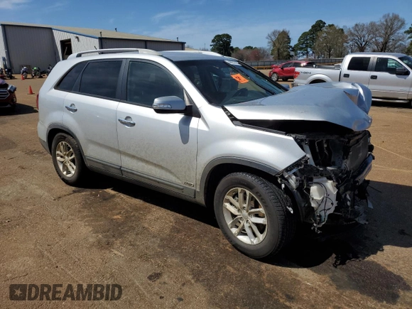 2014 Kia Sorento LX with VIN 5XYKTCA68EG530688, listed as a Copart auction lot 48933885 with 0 mi miles and Salvage Title. Bid and sale history available at carsss.com. Image 4.