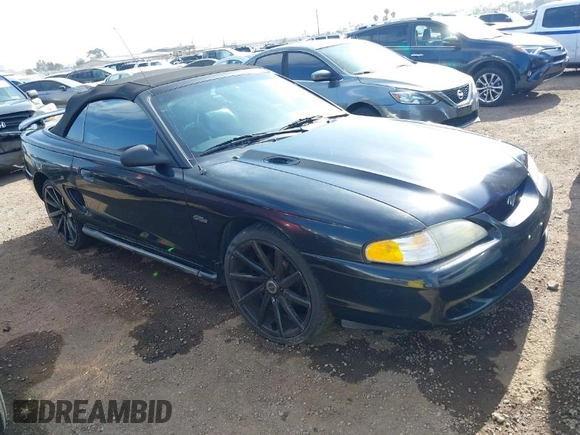 1998 Ford Mustang GT with VIN 1FAFP45X4WF123864, listed as a IAAI auction lot 42028242 with 175,866 mi miles. Bid and sale history available at carsss.com. Image 1.