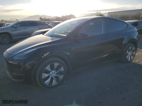 2023 Tesla Model Y Long Range with VIN 7SAYGDEE7PF835022, listed as a Copart auction lot 44600715 with 74,226 mi miles and Salvage Title. Bid and sale history available at carsss.com. Image 1.