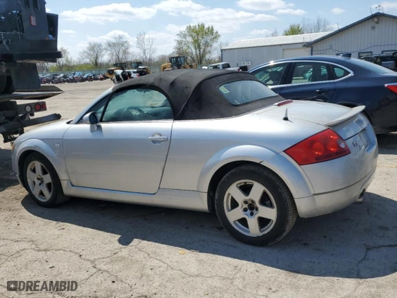 2002 Audi TT with VIN TRUTC28N721009989, listed as a Copart auction lot 52830875 with 0 mi miles and Clean Title. Bid and sale history available at carsss.com. Image 2.