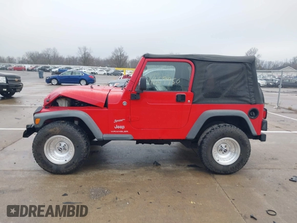 2006 Jeep Wrangler SE with VIN 1J4FA29156P762295, listed as a IAAI auction lot 41669950 with 163,492 mi miles and . Bid and sale history available at DreamBid. Image 14.