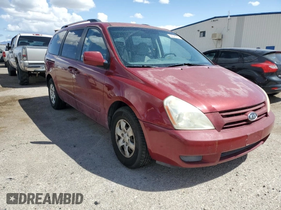 2009 Kia Sedona LX with VIN KNDMB233X96300684, listed as a Copart auction lot 52045965 with 148,025 mi miles and Salvage Title. Bid and sale history available at carsss.com. Image 4.