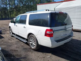 2015 Ford Expedition Max Limited with VIN 1FMJK2AT6FEF09911, listed as a IAAI auction lot 42009348 with 144,172 mi miles and . Bid and sale history available at DreamBid. Image 3.
