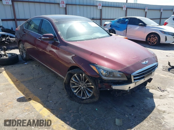 2015 Hyundai Genesis 3.8L with VIN KMHGN4JE3FU039163, listed as a IAAI auction lot 42050617 with 134,183 mi miles and . Bid and sale history available at DreamBid. Image 1.