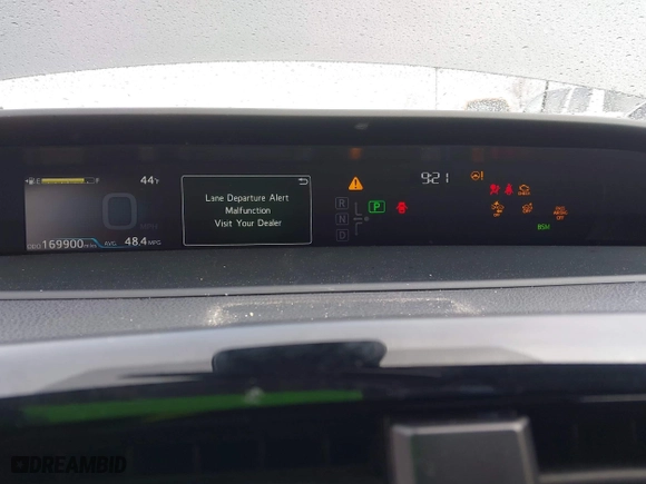 2019 Toyota Prius L Eco with VIN JTDKARFU3K3099256, listed as a IAAI auction lot 41813619 with 169,900 mi miles. Bid and sale history available at carsss.com. Image 7.