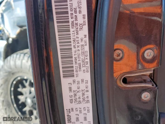 2013 Ram 2500 Tradesman with VIN 3C6UR5CL1DG615238, listed as a Copart auction lot 87039984 with 129,931 mi miles and Salvage Title. Bid and sale history available at carsss.com. Image 12.