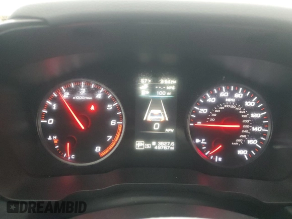 2022 Subaru WRX Premium with VIN JF1VBAH68N8005900, listed as a Copart auction lot 48079535 with 49,767 mi miles and Salvage Title. Bid and sale history available at carsss.com. Image 9.