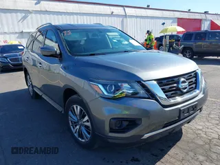 2018 Nissan Pathfinder SV with VIN 5N1DR2MM2JC621980, listed as a IAAI auction lot 42328126 with 17,190 mi miles and . Bid and sale history available at DreamBid. Image 1.