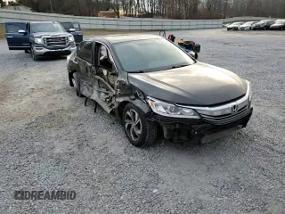 2016 Honda Accord Sedan LX with VIN 1HGCR2F37GA240779, listed as a Copart auction lot 86540084 with 52,356 mi miles and Salvage Title. Bid and sale history available at carsss.com. Image 10.