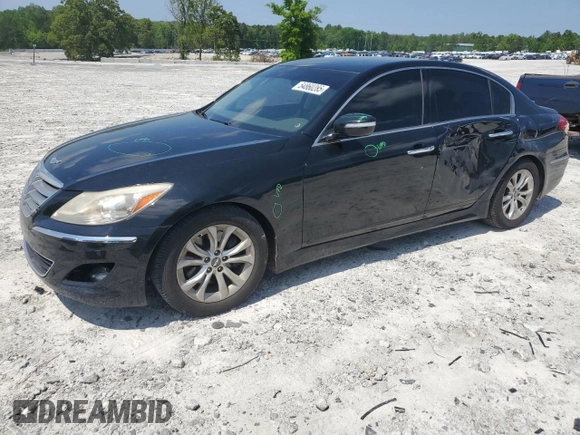 2013 Hyundai Genesis 3.8L with VIN KMHGC4DDXDU248177, listed as a Copart auction lot 54860285 with 79,629 mi miles and Salvage title. Bid and sale history available at DreamBid. Image 1.