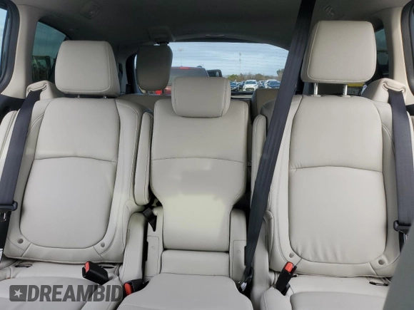 2025 Honda Odyssey EX-L with VIN 5FNRL6H69SB005860, listed as a Copart auction lot 86917704 with 4,582 mi miles and Salvage Title. Bid and sale history available at carsss.com. Image 10.