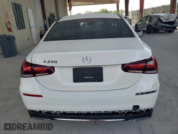 2021 Mercedes-Benz A 220 with VIN W1K3G4EBXMJ309829, listed as a Copart auction lot 55220735 with 30,608 mi miles and Non repairable. Bid and sale history available at DreamBid. Image 6.