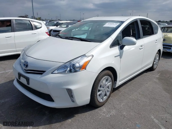 2012 Toyota Prius v Two with VIN JTDZN3EU6C3137453, listed as a IAAI auction lot 41889133 with 169,504 mi miles. Bid and sale history available at carsss.com. Image 6.