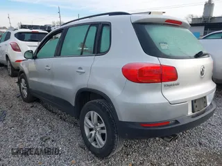 2016 Volkswagen Tiguan SEL with VIN WVGAV7AXXGW534068, listed as a IAAI auction lot 41596440 with 85,022 mi miles and . Bid and sale history available at DreamBid. Image 3.
