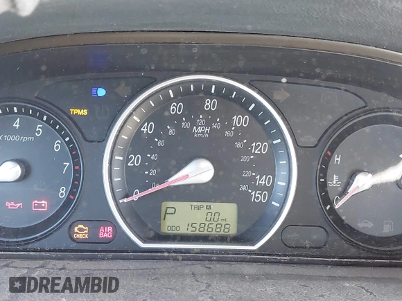 2007 Hyundai Sonata GLS with VIN 5NPET46C97H274364, listed as a IAAI auction lot 42061715 with 158,688 mi miles and . Bid and sale history available at DreamBid. Image 7.