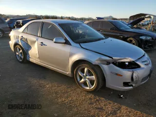 2007 Mazda 6 S Sport VE with VIN 1YVHP80D575M55871, listed as a Copart auction lot 84510974 with 106,165 mi miles and Salvage Title. Bid and sale history available at DreamBid. Image 4.